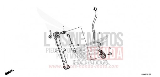BEQUILLE LATERALE CBF300NAJ de 2018